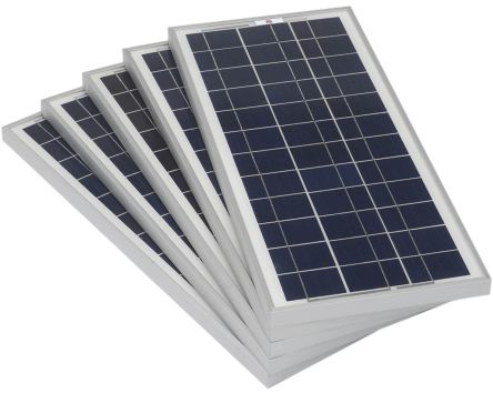 RS PRO Panel Solar, Monocristalino, 20W, 22V, 120W