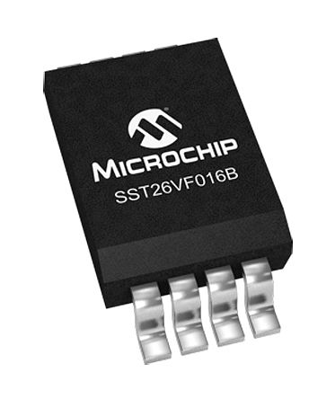 Microchip SST26 Flash-Speicher 16MBit, 2M X 8 Bit, SPI, 8ns, SOIC, 8-Pin, 2,7 V Bis 3,6 V