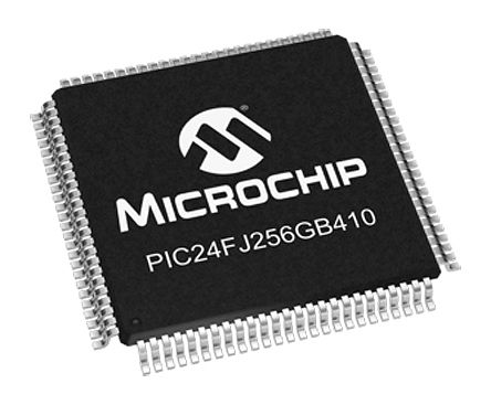Microchip Mikrocontroller PIC24F PIC 16bit SMD 256 KB TQFP 100-Pin 32MHz 16 KB RAM USB