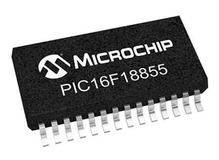 Microchip Microcontrolador PIC16F18855-I/SS, Núcleo PIC De 8bit, RAM 1,024 KB, 32MHZ, SSOP De 28 Pines