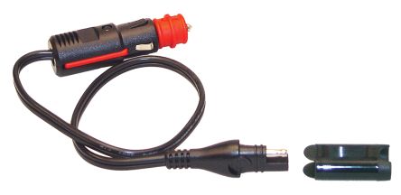 TecMate Câble Chargeur De Batterie Pour BIKE/DIN Ø 12 Mm, Embase AUTO Ø 21 Mm