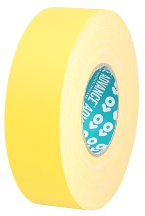 Advance Tapes Cinta Adhesiva De Tela, AT160 De Color Amarillo, 25mm X 50m, Grosor 0.33mm