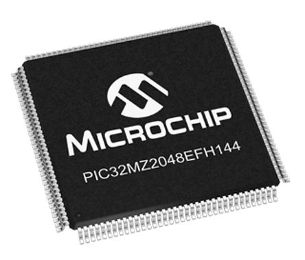 Microchip Microcontrollore, MIPS® MicroAptiv™, TQFP, PIC32MZ, 144 Pin, Montaggio Superficiale, 32bit, 200MHz