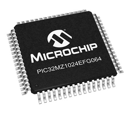 Microchip Mikrocontroller PIC32MZ MIPS® MicroAptiv™ 32bit SMD 1024 KB (Flash), 160 KB (Boot-Flash) TQFP 64-Pin 200MHz