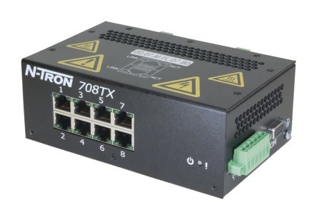Red Lion Switch Ethernet 708TX 8 Ports RJ45, Montage Rail DIN