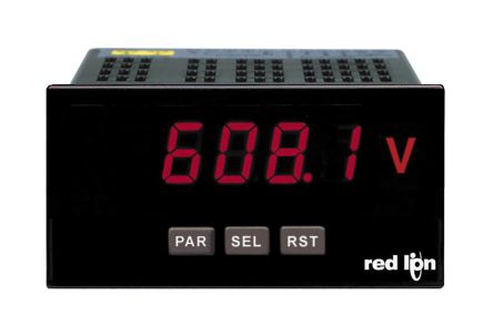 Red Lion PAXLA Digitales Spannungsmessgerät DC LED-Anzeige 5-stellig, 96.5mm, 49.5mm, 104.1mm