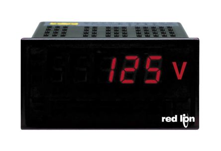 Red Lion PAXLH Digitales Spannungsmessgerät AC LED-Anzeige 3-stellig / ±0,1 %, 92mm, 45mm, 104.1mm
