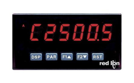 Red Lion PAX Aufwärts Anzeigeeinheit LED-Display 6-stellig, Max. 50Hz, 85 → 250 V Ac
