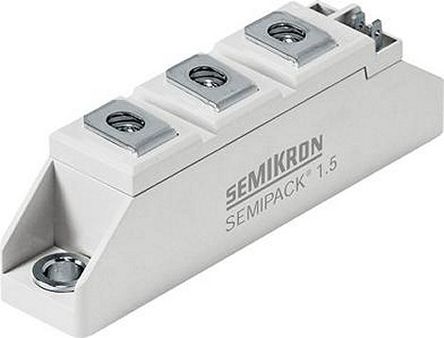 Semikron Tafelmontage Diode, 1600V / 67A, 7-Pin SEMIPACK1