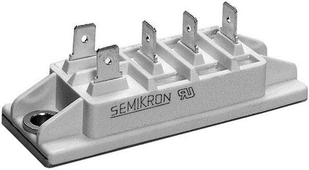Semikron Brückengleichrichter, 3-phasig 75A 1600V Tafelmontage 1.45V G 51 5-Pin 4mA Siliziumverbindung