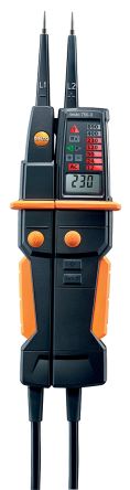 Testo 750-3 LCD, LED Spannungsprüfer Mit Durchgangsprüfung, CAT III 1000V, DKD/DAkkS-kalibriert