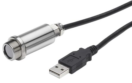 Calex Capteur De Température Infrarouge Modbus, USB, Cable De 1.45m, De -20°C à +1000°C