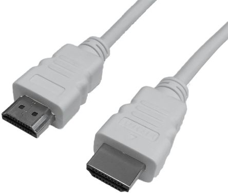 Cable Power Cable HDMI A HDMI De Color Blanco