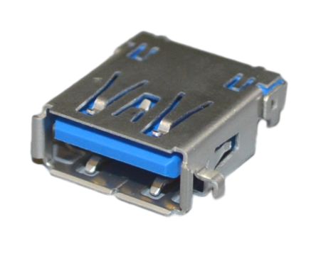 JST Conector USB UB3A-9R-D6C-112(HF), Hembra,, 1 Puerto Puertos, Ángulo Recto, Montaje En PCB, Versión 3.0, 30,0 V.,