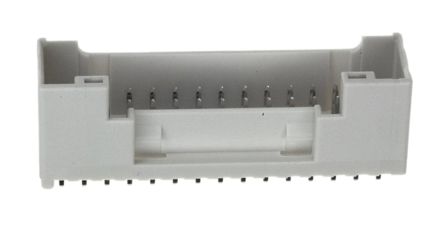 JST PUD Leiterplatten-Stiftleiste Gerade, 30-polig / 2-reihig, Raster 2.0mm, Kabel-Platine, Lötanschluss-Anschluss,