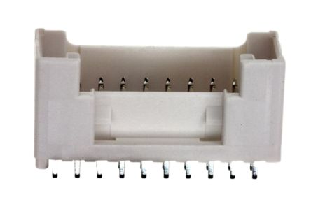 JST PUD Leiterplatten-Stiftleiste Gerade, 20-polig / 2-reihig, Raster 2.0mm, Kabel-Platine, Lötanschluss-Anschluss,