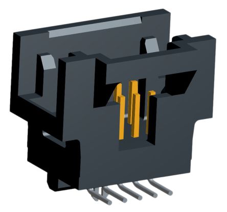 TE Connectivity AMPMODU System 50 Leiterplatten-Stiftleiste Gerade, 10-polig / 2-reihig, Raster 1.27mm,