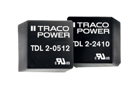 TRACOPOWER TDL 2 DC/DC-Wandler 2W 12 V Dc IN, ±12V Dc OUT / ±83mA 1.5kV Dc Isoliert
