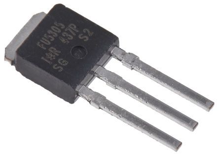 Infineon N-Channel MOSFET, 61 A, 55 V, 3-Pin IPAK IRLU3915PBF