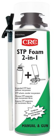 CRC Espuma De Poliuretano Blanco STP Foam 2-in-1, Aerosol De 500 Ml, Para Relleno, Fijación, Aislamiento, Modelado