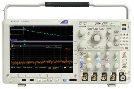Tektronix MDO4024C+MDO4SA3 MDO4000C Series Digital Bench Oscilloscope, 4 Analogue Channels, 200MHz, 16 Digital Channels