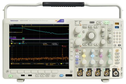 Tektronix MDO4054C+MDO4SA6 MDO4000C Series Digital Portable Oscilloscope, 4 Analogue Channels, 500MHz, 16 Digital