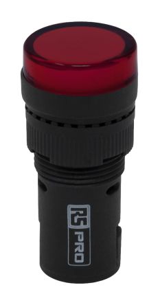 RS PRO Leuchtmelder 24V Ac/dc Rot, Ausschnitt-Ø 16mm LED Tafelmontage IP 40 Schraub
