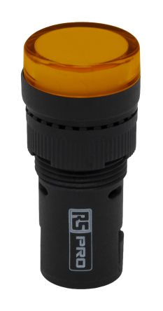 RS PRO Leuchtmelder 12V Ac/dc Gelb, Ausschnitt-Ø 16mm LED Tafelmontage IP 40 Schraub