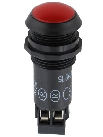 Sloan LED Schalttafel-Anzeigelampe Rot 230V Ac, Montage-Ø 16mm