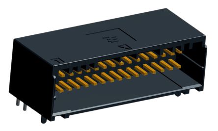TE Connectivity Dynamic 1000 Leiterplatten-Stiftleiste Gewinkelt, 34-polig / 2-reihig, Raster 2.0mm, Kabel-Platine,