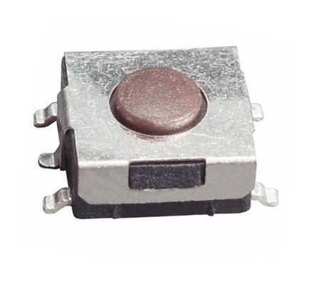 TE Connectivity Interruptor Táctil Tipo Redondo, Marrón, Contactos SPST 3.1mm, PCB
