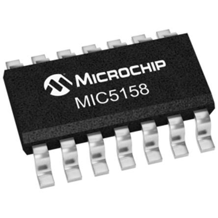 Microchip Spannungsregler Niedrige Abfallspannung SOIC, 14-Pin, Einstellbar, Fest