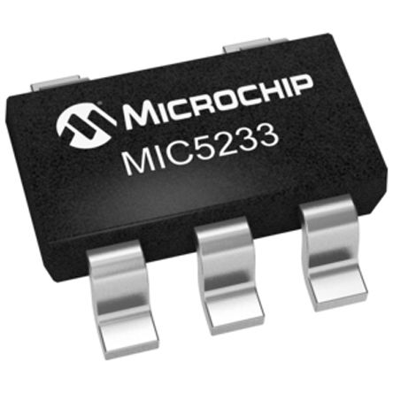 Microchip Régulateur De Tension, MIC5233YM5-TR, 100mA, SOT-23 5 Broches.