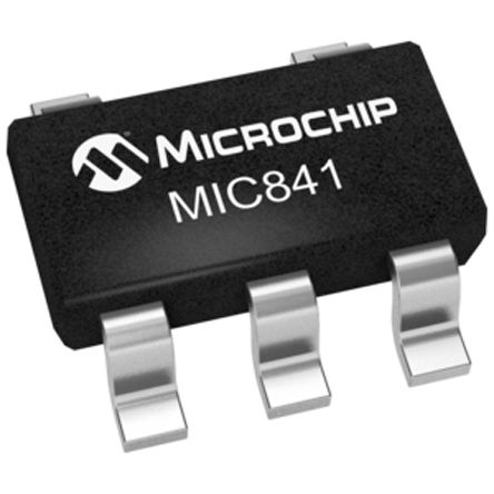 Microchip MIC841HYC5-TR, Dual Comparator, Open Drain, Push-Pull O/P, 12μs 1.5 → 5.5 V 5-Pin SC-70