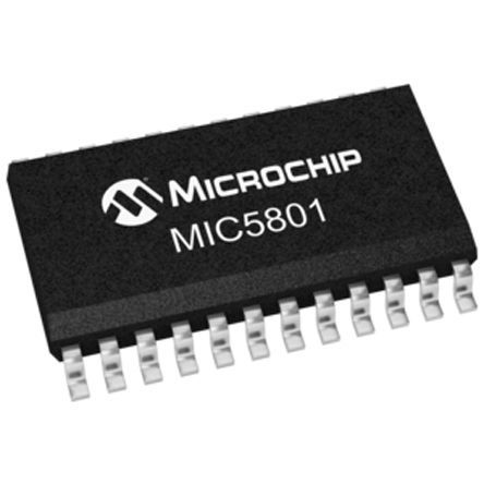 Microchip Latch MIC5801YWM, Transparente Tipo D SOIC W 24 Pines 8bit