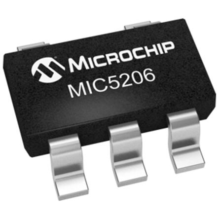 Microchip MIC5206-3.3YM5-TR, 1 Low Dropout Voltage, Voltage Regulator 150mA, 3.3 V 5-Pin, SOT-23