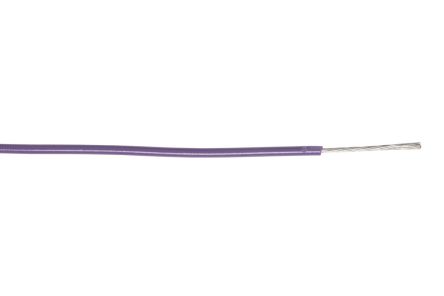 AXINDUS Einzeladerleitung 0,12 Mm², 26 AWG 200m Violett PVC Isoliert Ø 0.9mm 7/0,15 Mm Litzen