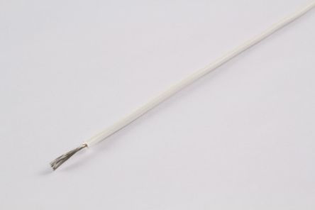 AXINDUS KY30 Series White 0.12 Mm² Hook Up Wire, 26 AWG, 7/0.15 Mm, 200m, PVC Insulation