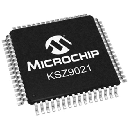 Microchip Ethernet-Transceiver 1000Mbit/s 1,2 V, LQFP 64-Pin