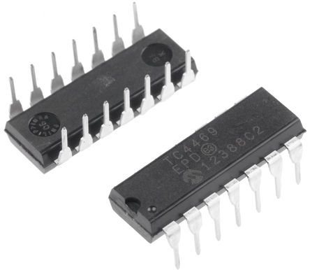 Microchip MOSFET-Gate-Ansteuerung CMOS, TTL 1,2 A 18V 14-Pin PDIP