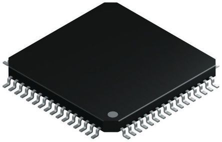 微芯 10Mbps以太网收发器, TQFP封装, 支持ANSI X3.263 TP-PMD，IEEE 802.3，IEEE 802.3u标准, 64引脚, 10.2 x 10.2 x 1.45mm