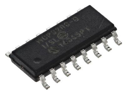 Microchip ADC MCP3208-BI/SL, Octal, 12 Bits, 100ksps, SOIC, 16 Pines