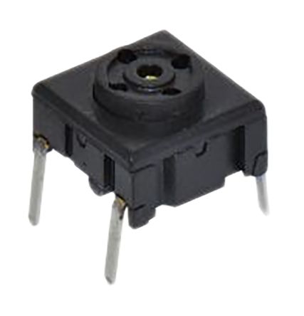 MEC IP67 Black Flat Button Tactile Switch, SPST 50 MA 6.5 (Dia.)mm PCB