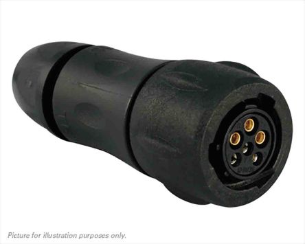 Souriau Sunbank By Eaton Souriau Circular Connector, 3 Contacts, Cable Mount, Plug, Female, IP68, IP69K, UTS Series