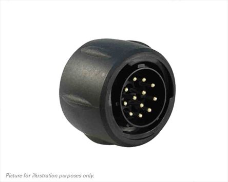 Souriau Sunbank By Eaton Souriau Circular Connector, 12 Contacts, Cable Mount, Socket, Male, IP68, IP69K, UTS Series