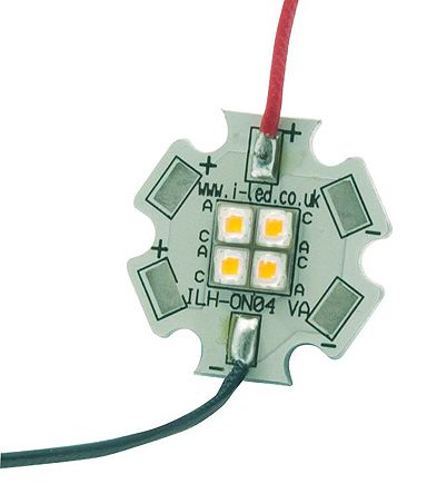 Intelligent LED Solutions ILS, LED-Array Gelb, 4-LEDs 11 → 14V 284 Lm-Typ Aluminium