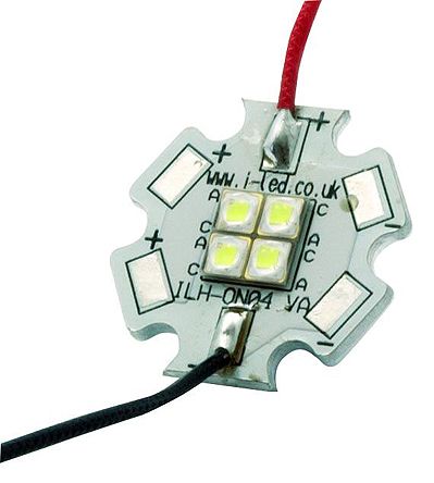 Intelligent LED Solutions ILS, LED-Array Weiß, 4-LEDs 11 → 14V 448 Lm-Typ Aluminium