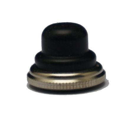 EOZ Black Push Button Cap For Use With 10 Mm Push Button, 18 (Dia.) X 13.7mm