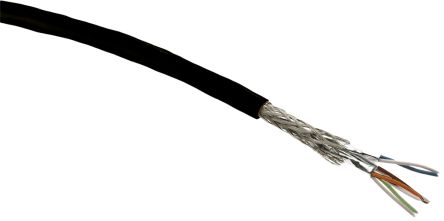 HARTING Ethernetkabel Cat.6a, 20m, Schwarz Verlegekabel STP, Aussen ø 6.9mm, PVC