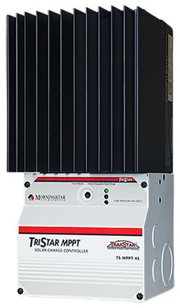 Morningstar 太阳能充电控制器, 150V 直流, 600W @12Vdc, 45A @12Vdc, 291 x 130 x 142mm